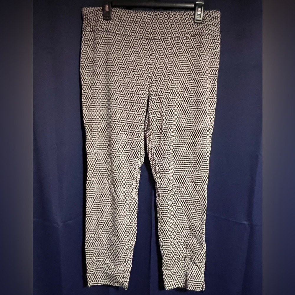 Cooper & Ella Black and White Patterned Pull-on Pants